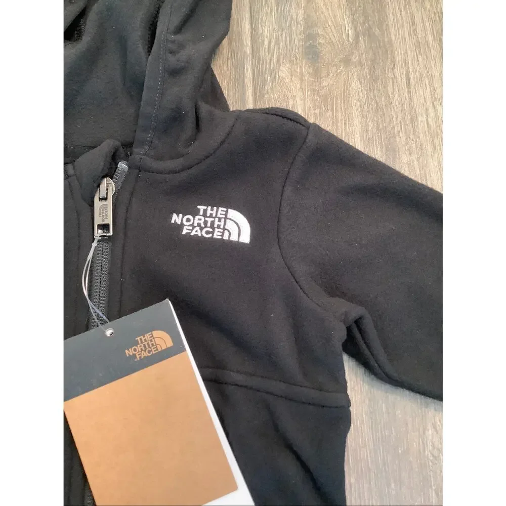 The North Face Baby 3M Black Glacier Fleece Full Zip Hoodie Jacket Winter B20-8